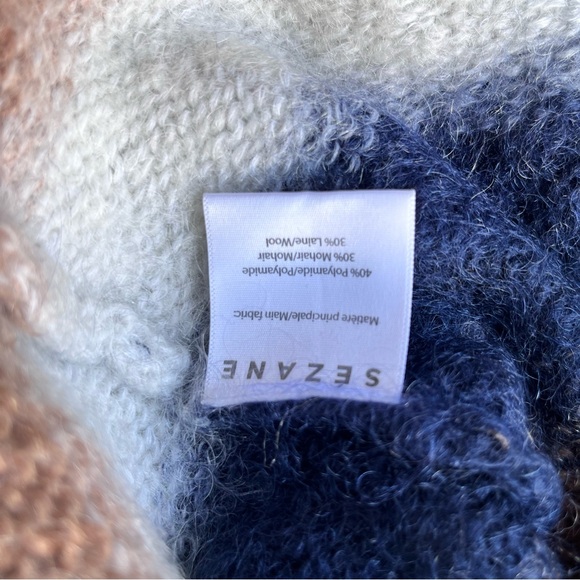 🇫🇷 SEZANE mohair crop sweater size S - Picture 9 of 12